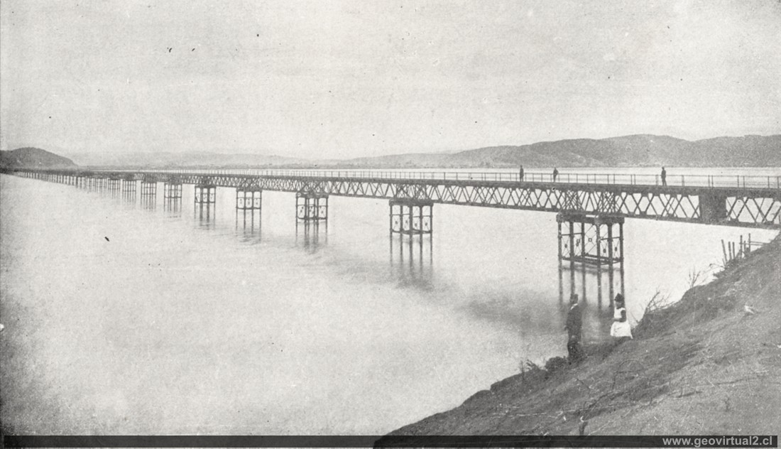 Puente sobre el Biobio, Chile 1903