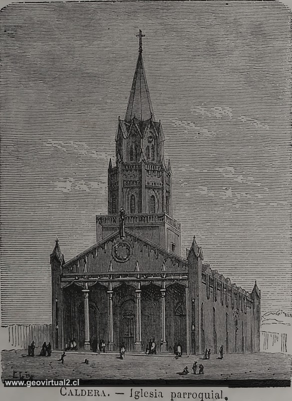 Iglesia de Caldera, Region de Atacama - Tornero 1872