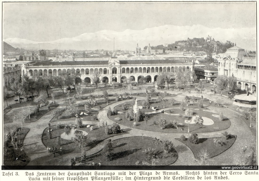 Plaza de Armas de Santiago, Chile - Paul Stange 1914