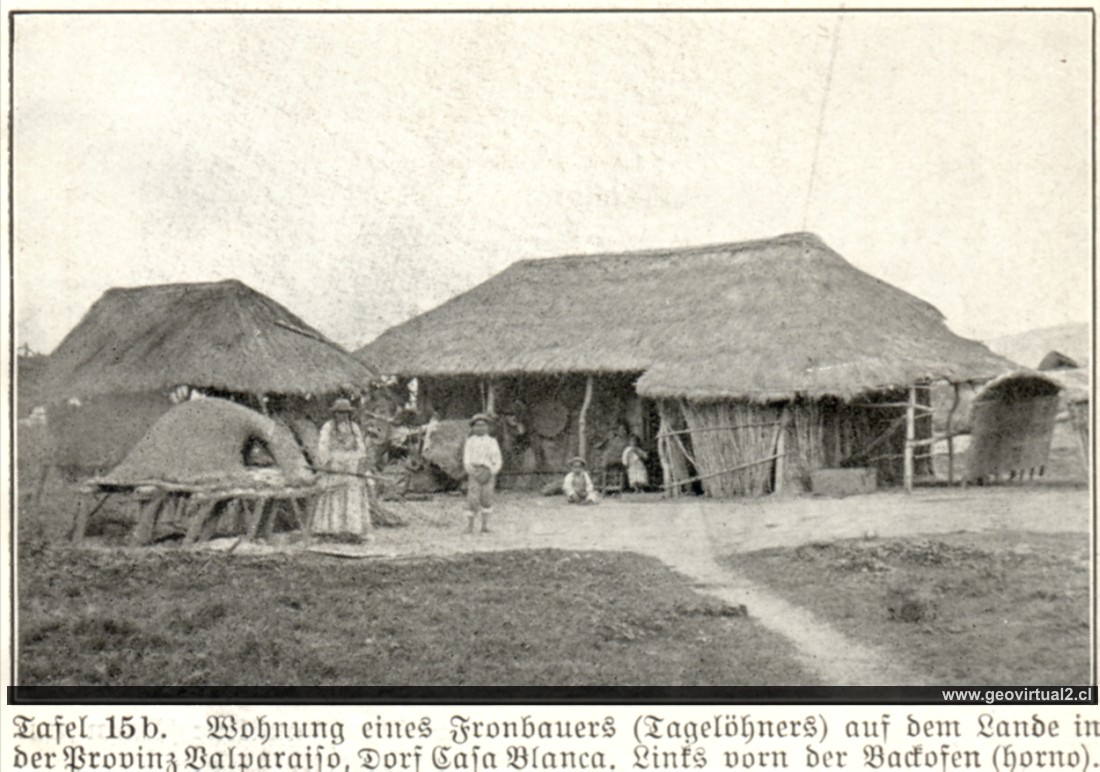 Casa y campo en Chile central, 1914