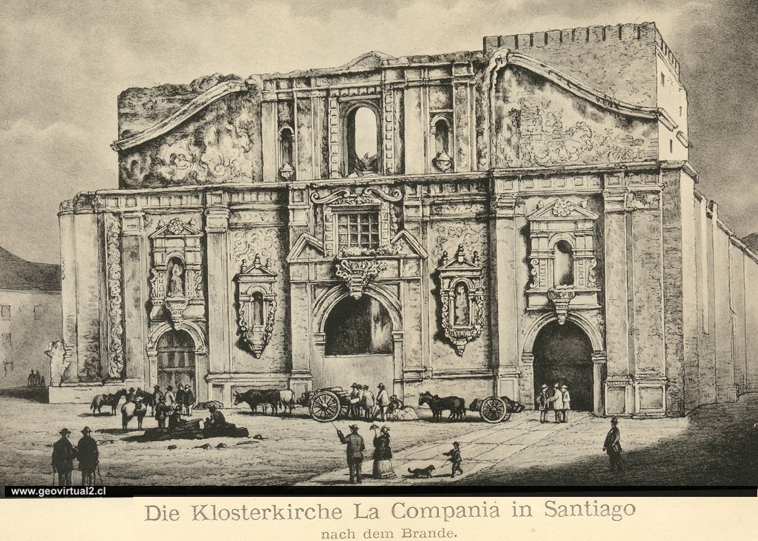 Iglesia Compania de Santiago después del incendio (Paul Treutler)