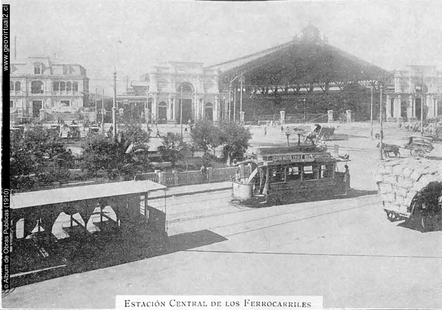 Estación Central de Santiago en la Alameda (Chile)