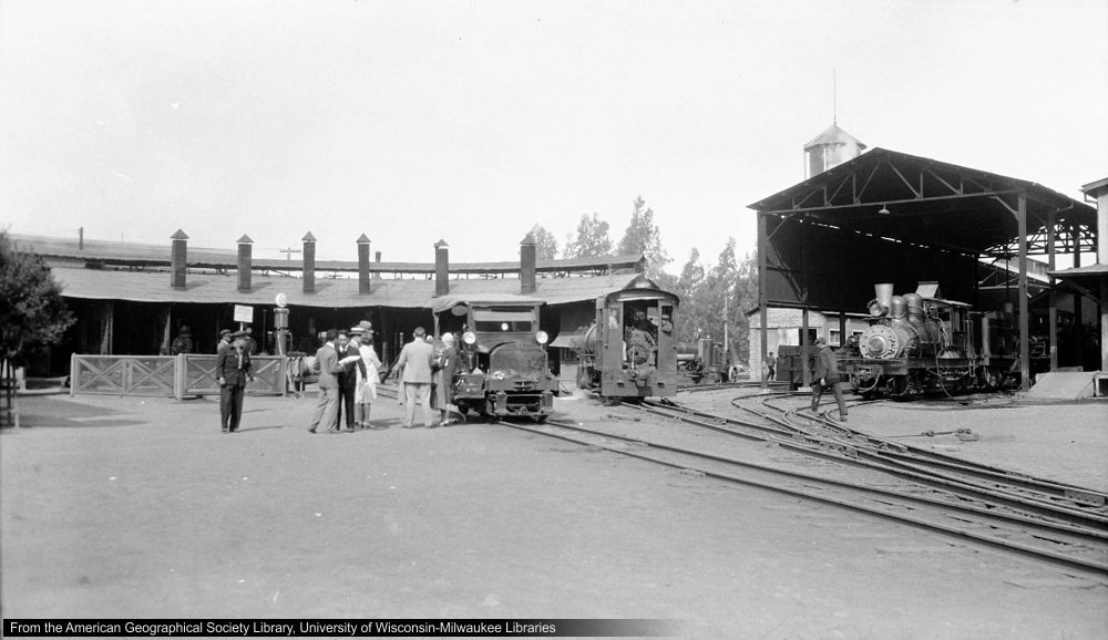 Estación ferrocarril de Braden en Rancagua, Chile