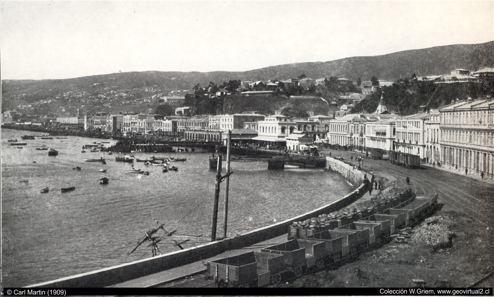 Martin, 1909: Puerto de Valparaíso, Chile