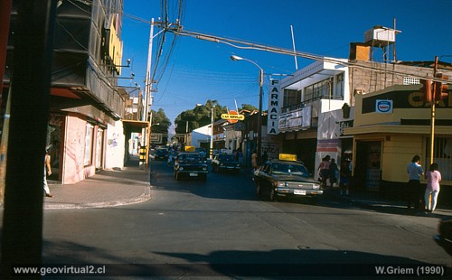 Esquina Calle Maipu en Copiapo en el año 1989