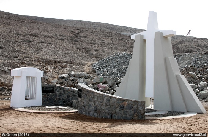 Memorial of the mining accident in which, like a miracle, there were no dead people to mourn