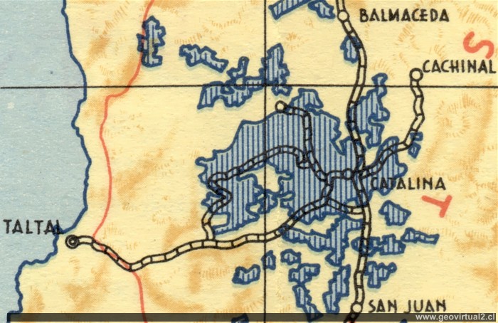 Lineas ferreas de Taltal en 1957