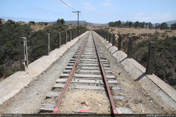 Puente Chivato o Los Molles del ferrocarril longitudinal del Norte de Chile