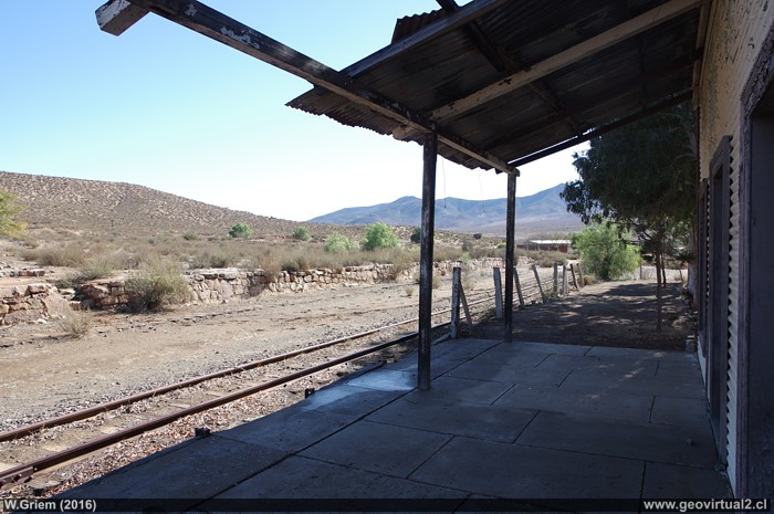 Estación ferrocarril Higueritas en la Región de Coquimbo, Chile