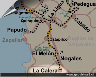 Mapa ffcc longitudinal La Calera