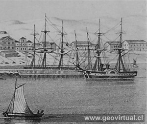 Blick auf Caldera von 1855 - Gilliss