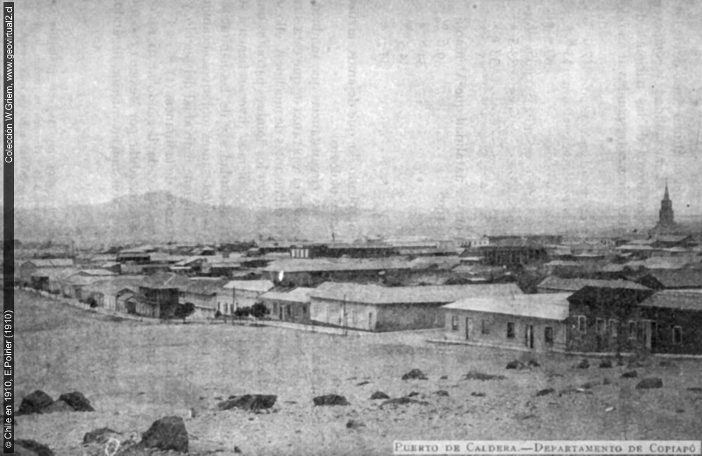 Caldera, vista desde el desierto en 1910: Eduardo Poirier