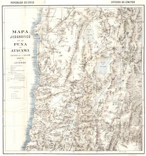 Mapa del Norte de Chile - Riso Patron, 1906