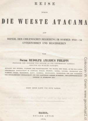 Reise durch die Atacama Wüste - deutsche Ausgabe von Philippi