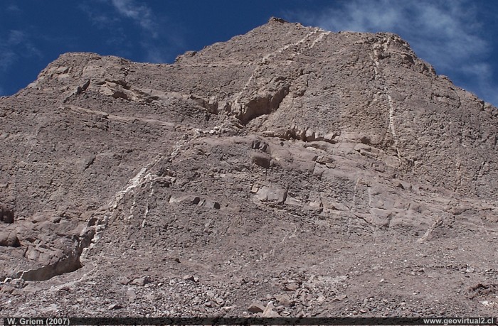 Veta de baritina en Atacama, Chile
