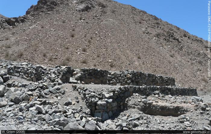 Inka Ruinen bei Nantoco im Copiapo tal, Atacama Region, Chile