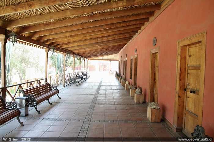 Courtyard of the Mining Museum in Tierra Amarilla Atacama - Chile
