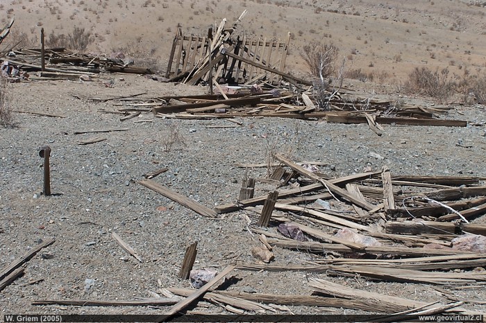 Friedhof der Mine Bronce (Jarillas) - in der Región de Atacama, Chile