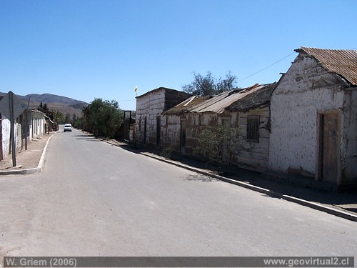 Hauptstrasse von Totoral, Region Atacama - Chile