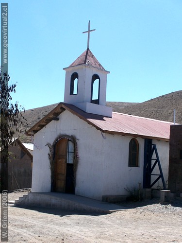 Capilla del pueblo Totoral, Región Atacama / Chile