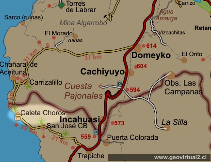 Carta Cachiyuyo - Punta de Choros, Chile