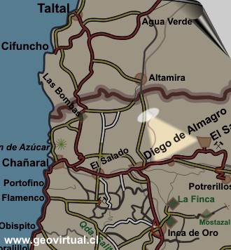 Karte bei Altamira