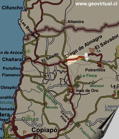 Karte vom Bereich Llanta