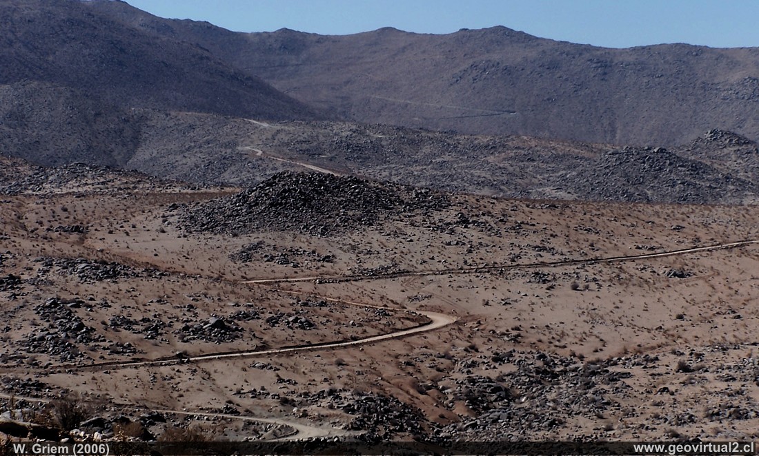 Die Atacamawüste bei Vallenar