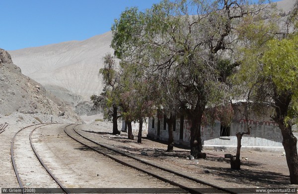 Ferrocarriles en Atacama - estacion Encanche en la Region de Atacama, Chile