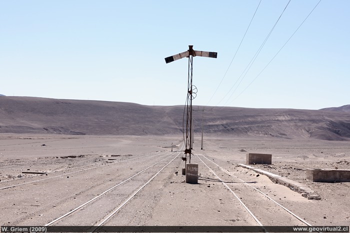 Estacion ferrocarril Joaquin Perez en el desierto de Atacama 