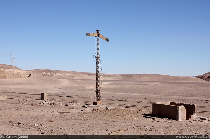 Estación de Joaquin Perez en el desierto de Atacama, Chile