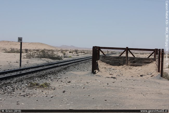 Ferrocarriles: Empalme Los Colorados en Atacama, Chile