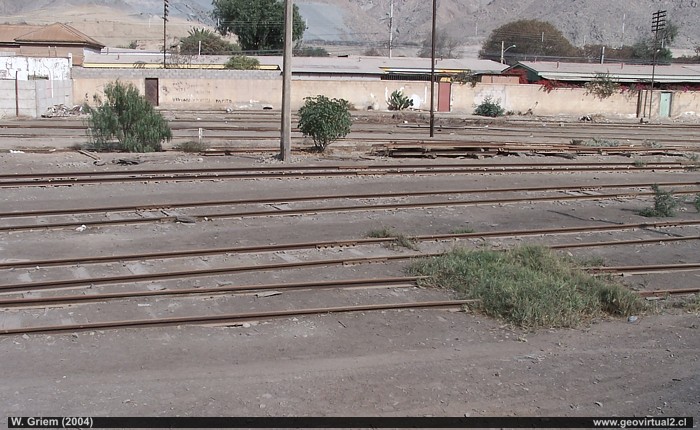 Patio de estación de Trenes de Copiapó, Region de Atacama