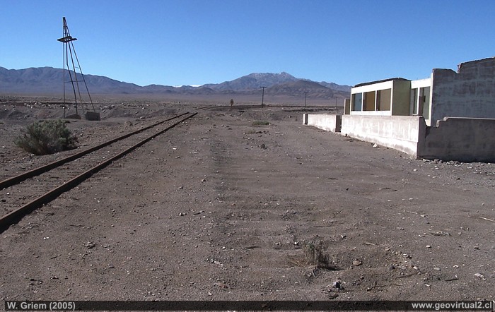 Estación ferrocarril de Juan Godoy, linea longitudinal en la Region de Atacama