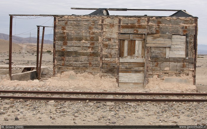 Estación Algarrobal de la linea longitudinal en la Region de Atacama