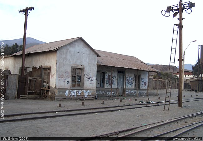 Estación de ferrocarril El Salado en la Región Atacama