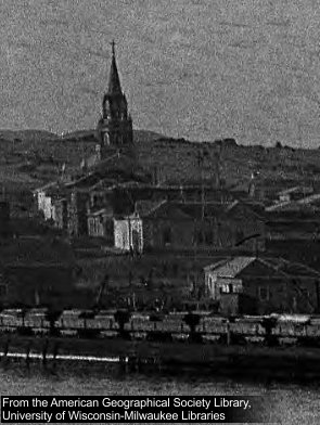 Bowman, 1913: Aduana y Iglesia de Caldera en la región de Atacama, Chile