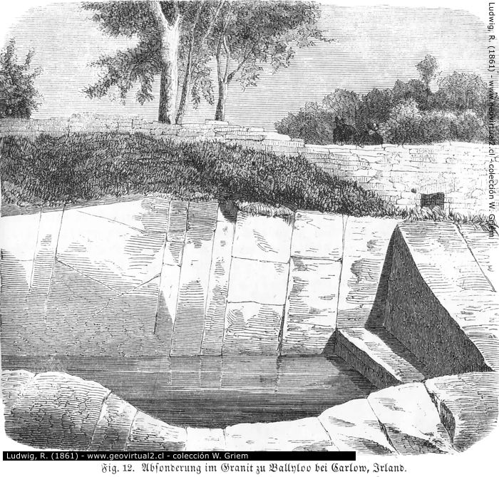Ludwig, 1861: Absonderungen im Granit