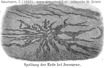 Naumann, 1850: Grietas de un terremoto