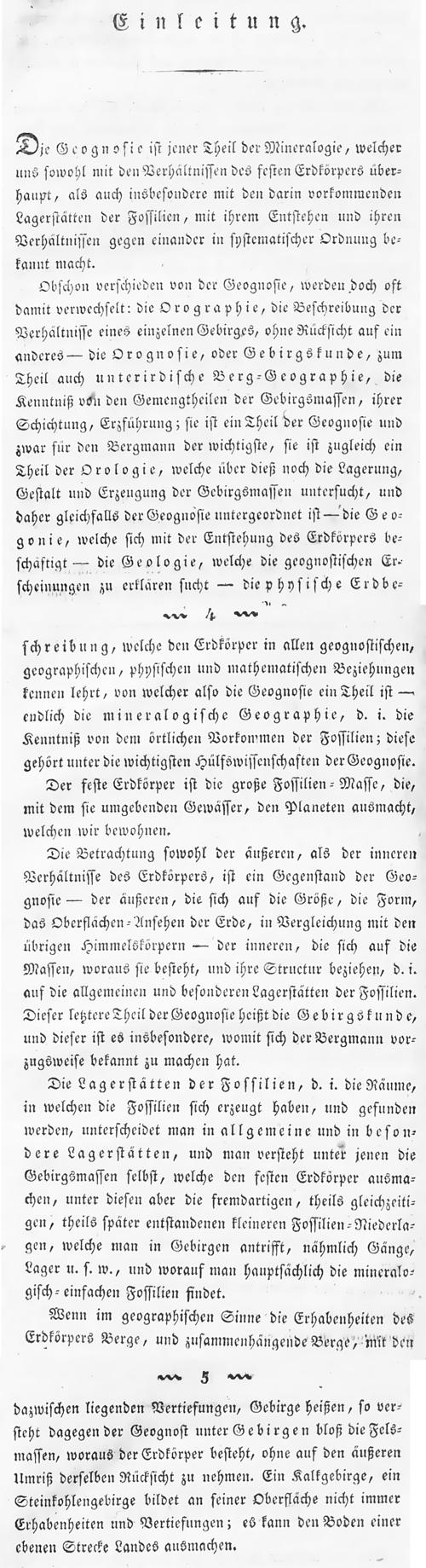 Franz Reichetzer (1821): Definition Geognosie