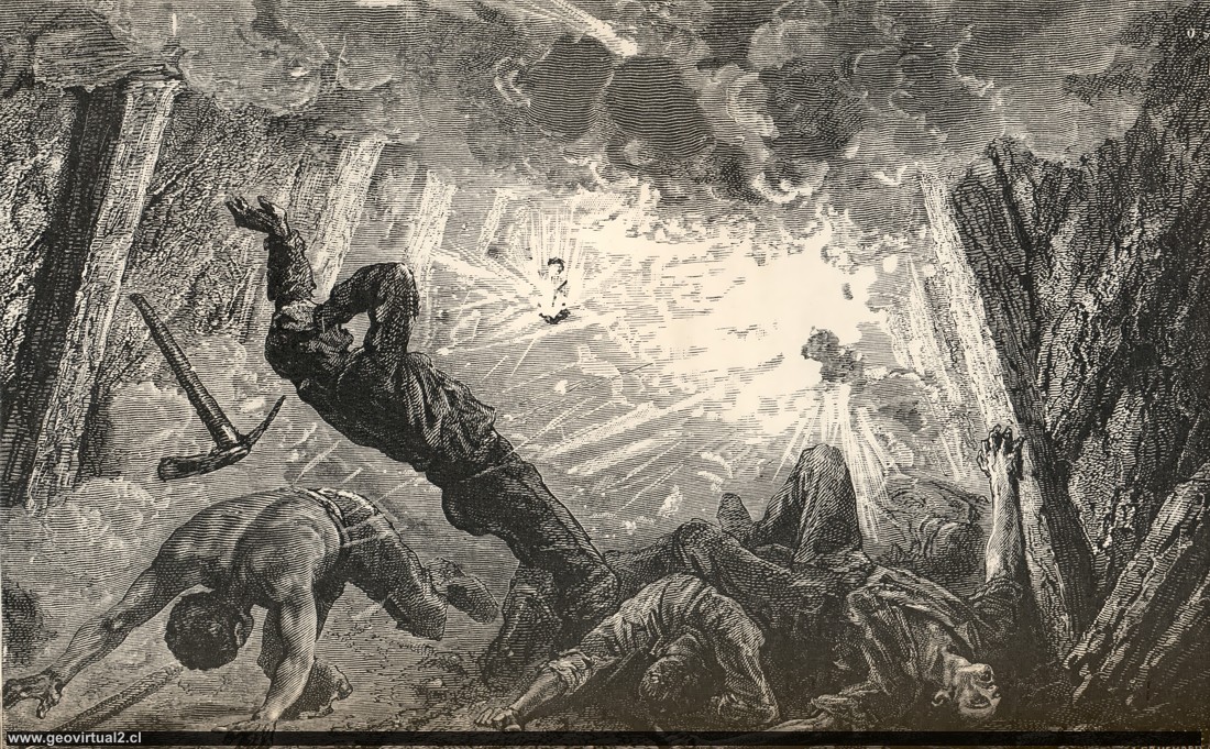Ilustraciones De La Historia De La Minera Explosin En La Mina Simonin