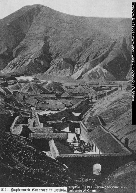 Kupfer-Mine Corocoro in Bolivien (E. Treptow, 1900)