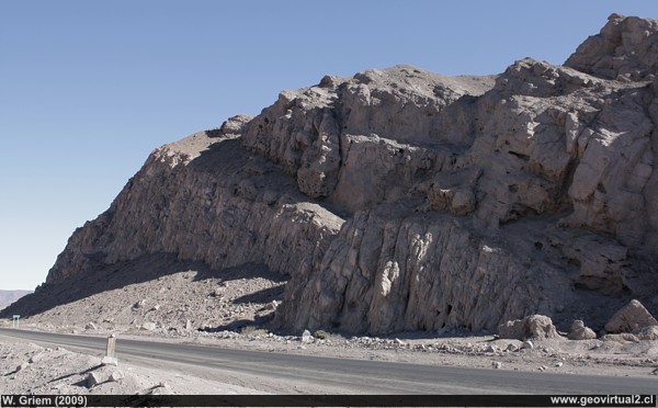 Formación Cerrillos en Qda. Paipote (Región Atacama, Chile)