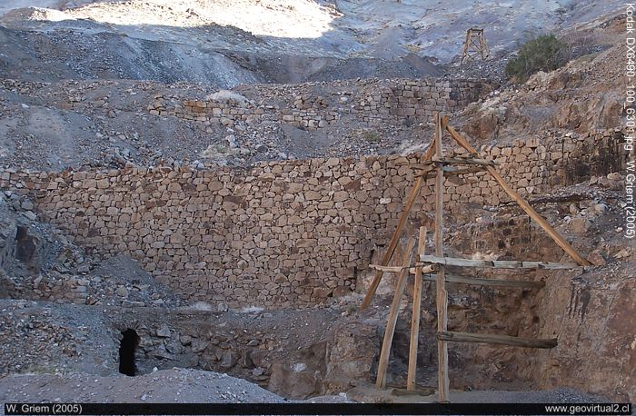 Historische Silbermine in der Atacama-Wüste, Chile: La Amarilla