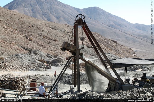 La mina San Francisco en Jesus María, Atacama, Chile