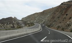 Autopista entre Santiago y La Serena, Chile