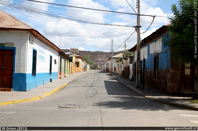 Calle en Combarbalá, Región de Coquimbo, Chile