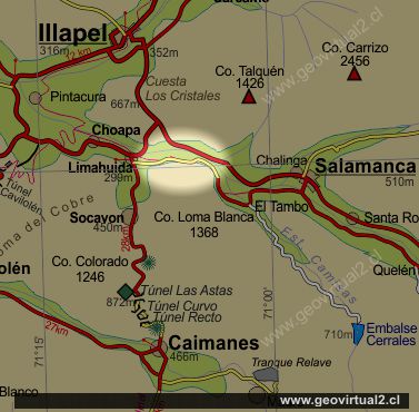 Mapa Limahuida, Salamanca